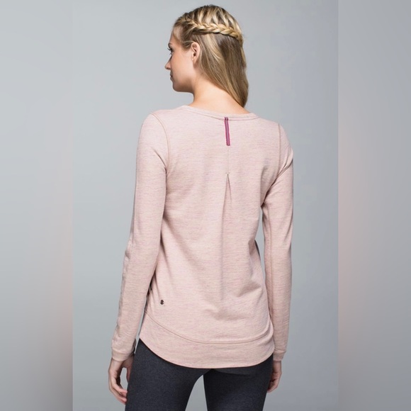 Lululemon Exhalation Pullover II Heathered Marled Mojave Magenta - Picture 2 of 11